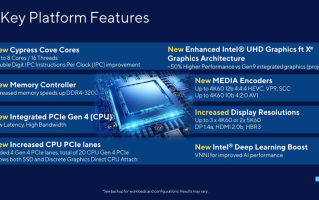 英特尔官宣11代桌面酷睿处理器特征：支持PCIe 4.0，搭载Xe显卡
