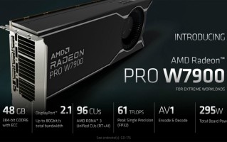 AMD推出Radeon Pro W系列显卡：定价仅为对手一半