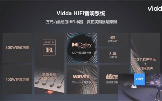 Vidda音乐电视2 V5G正式发布：搭载Vidda HiFi音响系统 售价4999元