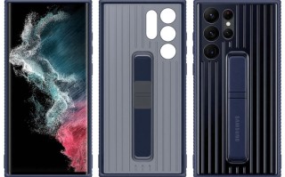 三星Galaxy S22 Ultra保护壳曝光，质感颇高，还配有支架   