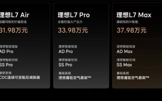 理想L7正式上市：定位中大型5座SUV 售价31.98万元起