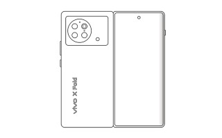 vivo X Fold折叠屏草图设计曝光 环形四摄没有侧边指纹开孔