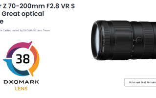 DXOMARK公开 Z 70-200mm f/2.8成绩 总分38