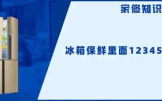 冰箱保鲜层的12345是什么意思(冰箱保鲜里面12345怎么调)