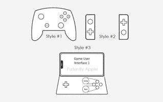 神似任天堂Switch和3DS，苹果公开三款游戏手柄设计专利