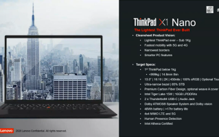 ThinkPad Nano笔记本曝光：搭载11代酷睿处理器，重量不到2斤