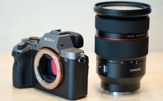 Samyang AF 24-70mm f/2.8 FE曝光 尺寸与原厂相近