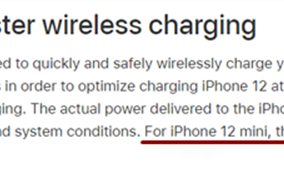 抢在发售前，iPhone 12 mini无线充电限制至12W