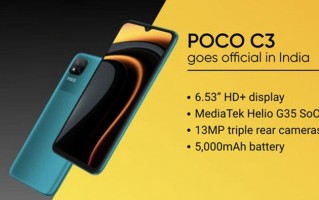 小米POCOC3在印度发布，5000mAh电池，仅694元起