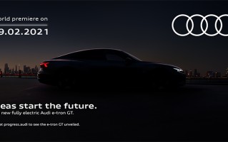 奥迪发布e-tron GT最新预告图 新车将于2月9日正式亮相