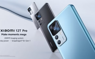 小米12T Pro手机海外发布，后置配备2亿像素主摄   
