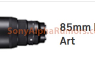 传言适马8月发布85mm F1.4 DG DN | Art镜头 针对无反设计