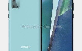 直屏加塑料背盖，三星Galaxy S20 FE渲染图曝光