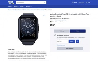 摩托罗拉Moto Watch 70在加拿大上市，售价99加元