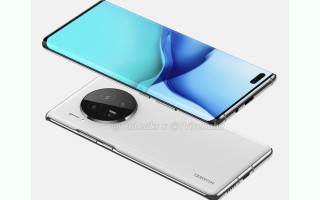 华为 Mate40 Pro渲染图曝光  刘海屏变为双摄挖孔